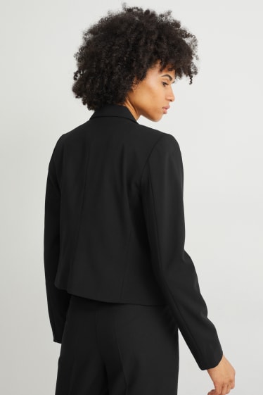 Dames - Blazer - regular fit - zwart