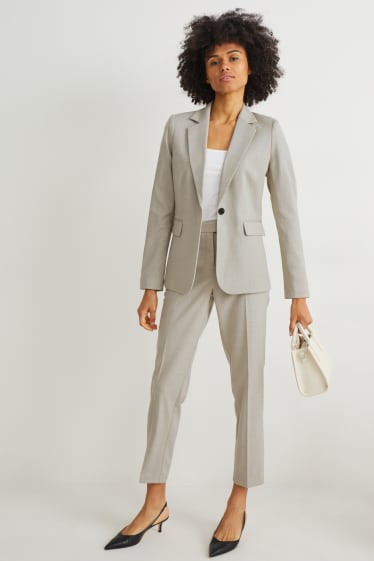 Dona - Blazer formal - entallat - gris clar jaspiat