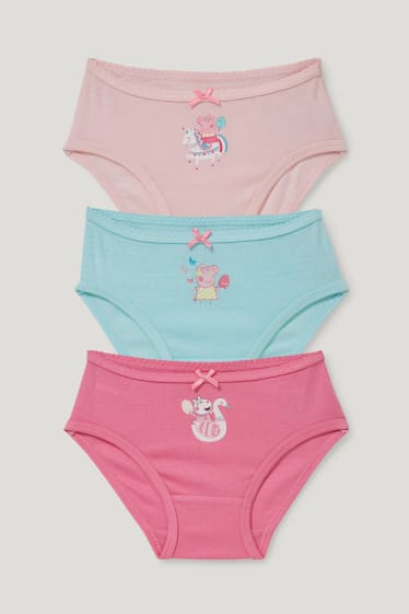 Filles - Lot de 3 - Peppa Pig - culottes - rose