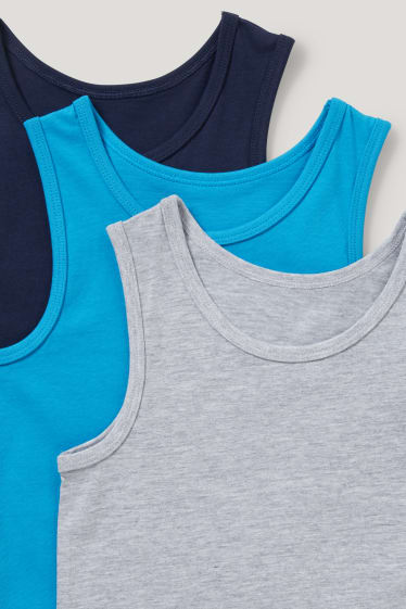 Set van 6 - singlet - donkerblauw