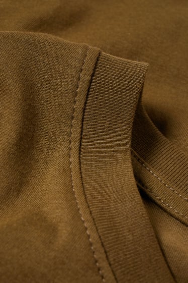 Bărbați - Tricou - bumbac organic - kaki