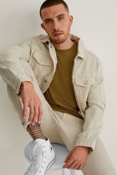 Bărbați - Tricou - bumbac organic - kaki