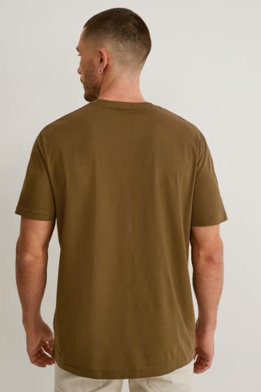 Bărbați - Tricou - bumbac organic - kaki
