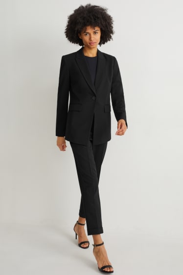 Dona - Americana camisa formal - regular fit - 4 Way Stretch - negre
