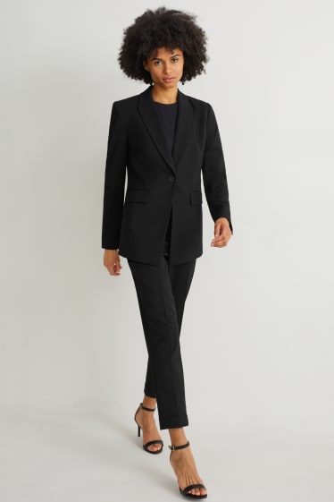 Dámské - Business blejzr - regular fit - 4 Way Stretch - černá
