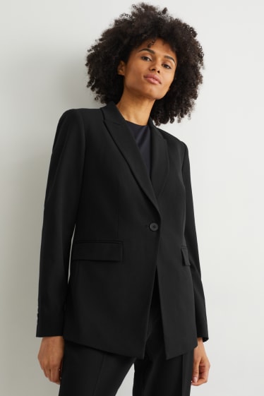 Dámské - Business blejzr - regular fit - 4 Way Stretch - černá
