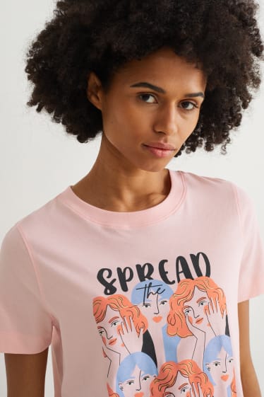 Dames - T-shirt - roze