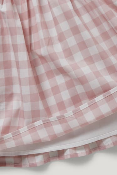 Baby Girls - Baby dress - check - rose
