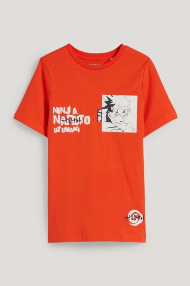 Reverskraag - Naruto - T-shirt - oranje