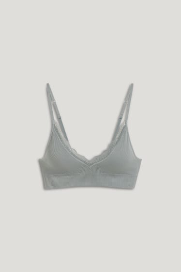 Damen - Bralette - wattiert - seamfree - LYCRA® - grün