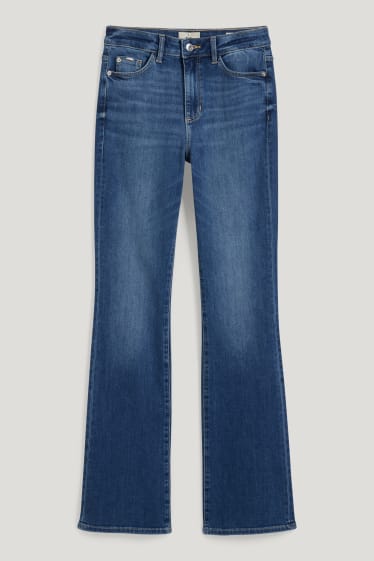 Mujer - Bootcut jeans - high waist - vaqueros - azul