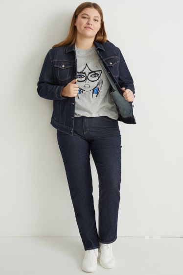 Donna - Giacca di jeans - LYCRA® - jeans blu scuro