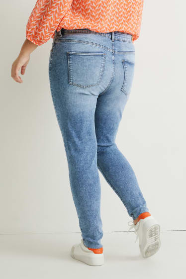 Damen - Skinny Jeans - High Waist - LYCRA® - jeans-hellblau