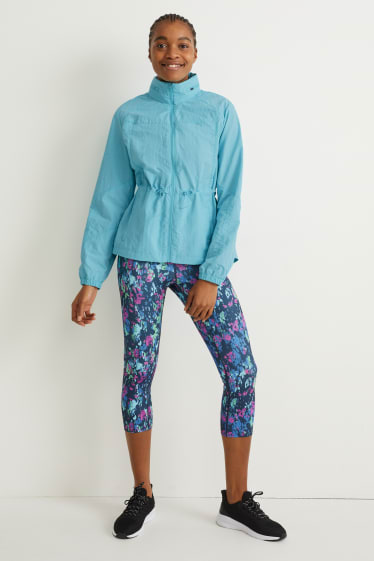 Mujer - Chaqueta funcional con capucha - turquesa