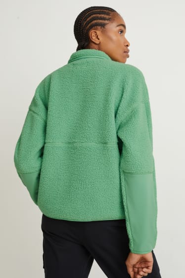 Femmes - Veste en peluche - vert clair