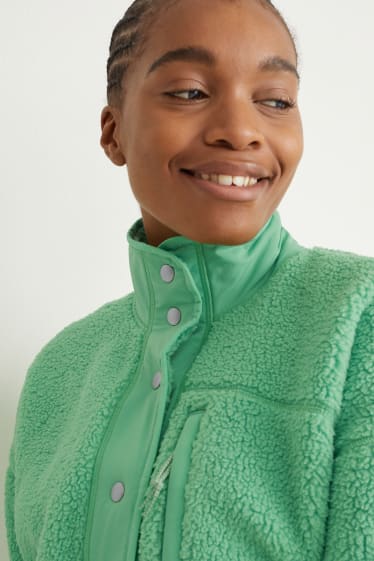 Femmes - Veste en peluche - vert clair