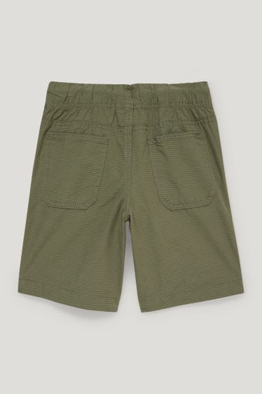 Garçons - Bermudas - à rayures - vert