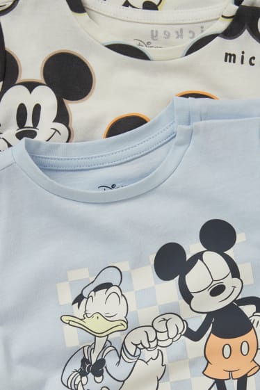 Bébé garçons - Lot de 2 - Disney - T-shirts bébé - bleu clair