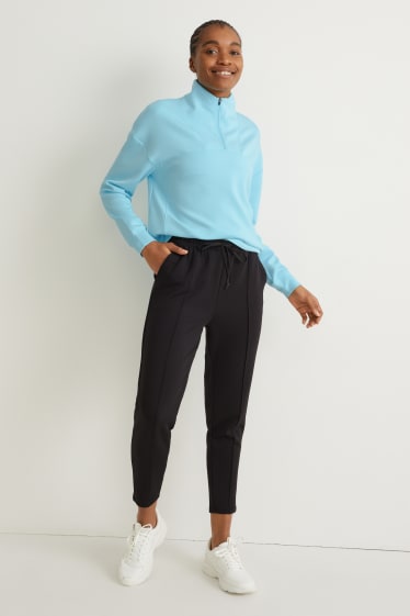 Dames - Sweatshirt - met gerecycled polyester - lichtturquoise