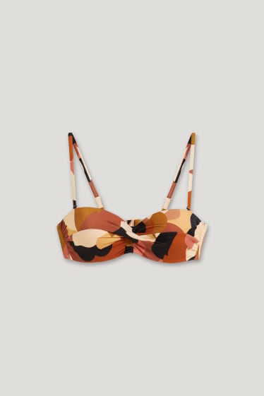 Donna - Reggiseno bikini - a fascia - imbottito - LYCRA® XTRA LIFE™ - beige