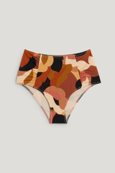 Dona - Calces de biquini - high waist - LYCRA® XTRA LIFE™ - estampada - beix