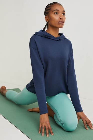 Kobiety - Bluza z kapturem - 4 Way Stretch - materiał z recyklingu - ciemnoniebieski