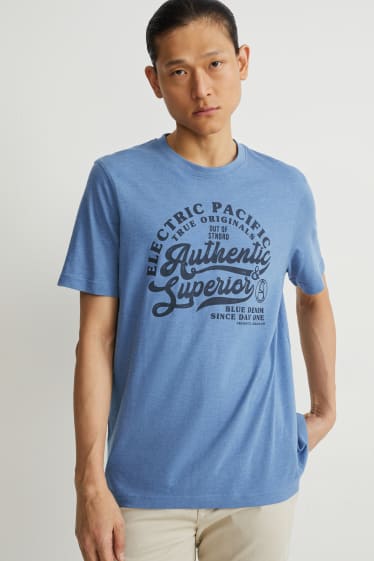 Bărbați - Tricou - cu poliester reciclat - albastru
