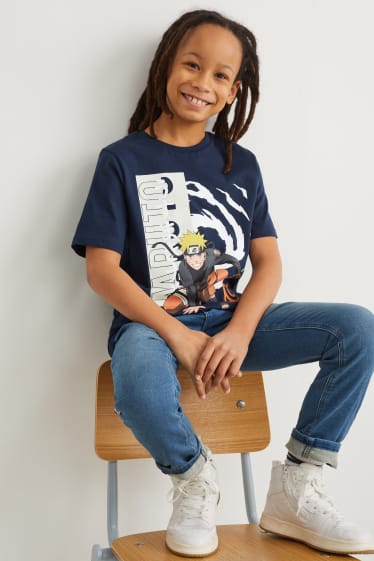 Reverskraag - Naruto - T-shirt - donkerblauw
