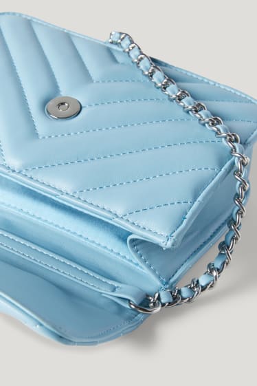 Clockhouse femme - CLOCKHOUSE - petit sac à bandoulière - similicuir - bleu clair