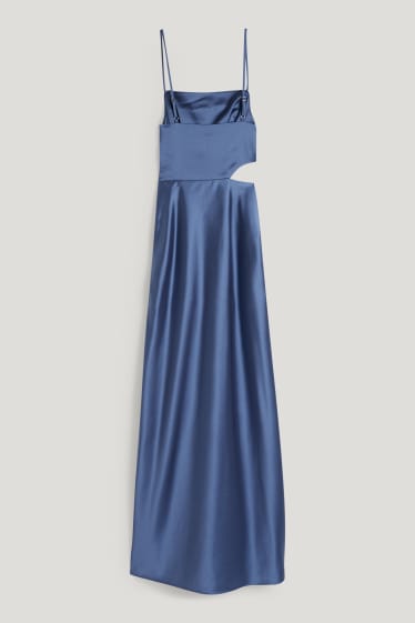 Exkluzivní online - CLOCKHOUSE - saténové šaty - modrá