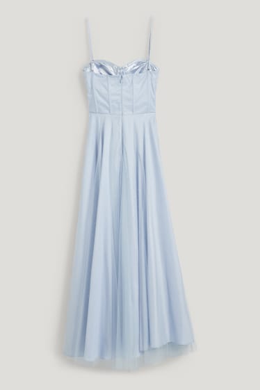 Clockhouse Girls - CLOCKHOUSE - Fit & Flare Kleid - glänzend - festlich - hellblau