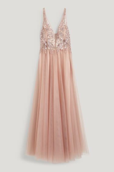 Clockhouse Girls - CLOCKHOUSE - Fit & Flare Kleid - festlich - beige