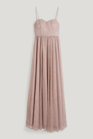 Clockhouse Girls - CLOCKHOUSE - Fit & Flare Kleid - glänzend - festlich - rosa