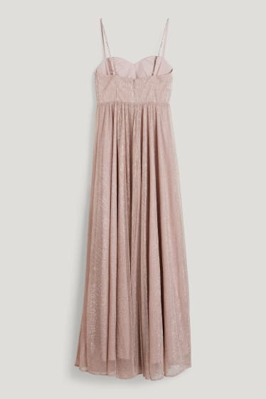 Clockhouse Girls - CLOCKHOUSE - Fit & Flare Kleid - glänzend - festlich - rosa