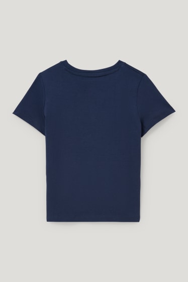 Toddler Boys - T-shirt - glanseffect - donkerblauw