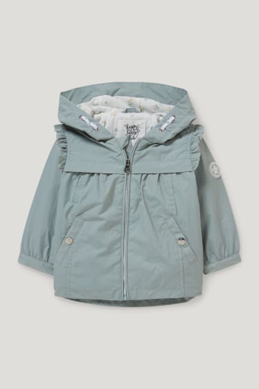 Baby Girls - Baby-Jacke mit Kapuze - mintgrün