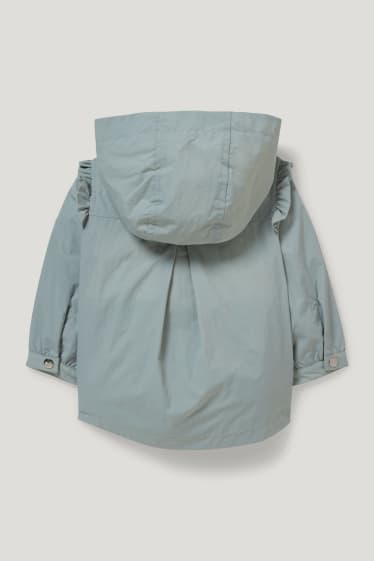 Baby Girls - Baby-Jacke mit Kapuze - mintgrün