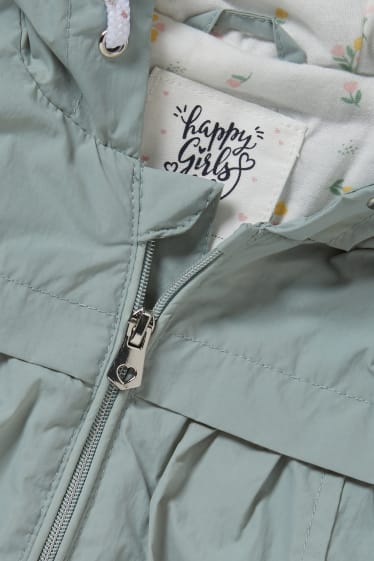 Baby Girls - Baby-Jacke mit Kapuze - mintgrün