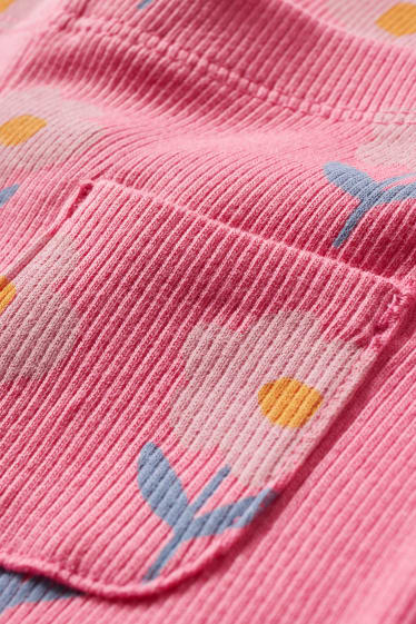 Toddler Girls - Leggings - a fiori - fucsia