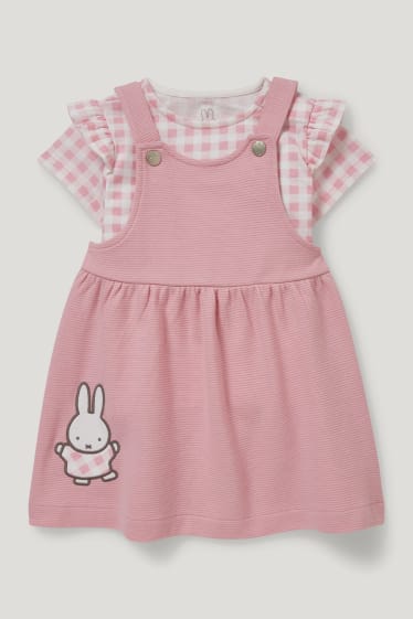 Miminka holky - Miffy - outfit pro miminka - 2dílný - růžová
