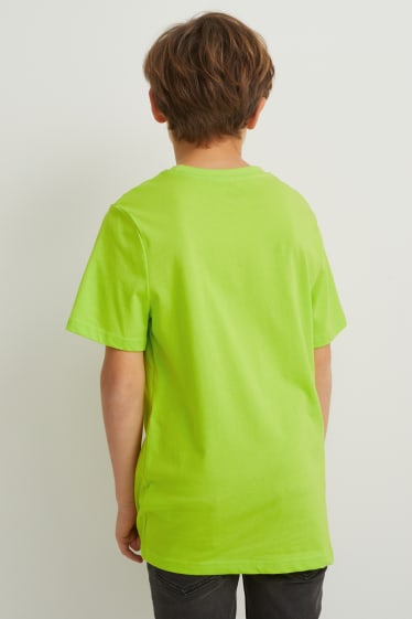 Reverskraag - Set van 2 - T-shirt - lichtgroen
