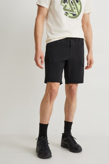Hommes - Short de sport - 4 Way Stretch - noir