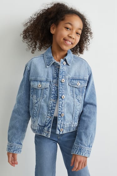 Kids Girls - Spijkerjasje - jeanslichtblauw