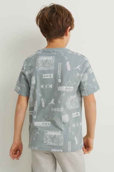 Reverskraag - T-shirt - mintgroen