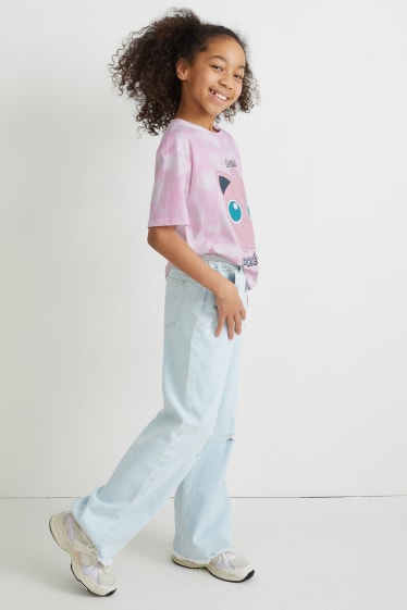 Bambine: - Pokémon - maglia a maniche corte - rosa