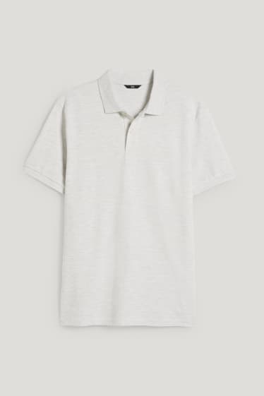 Hommes - Polo - gris clair