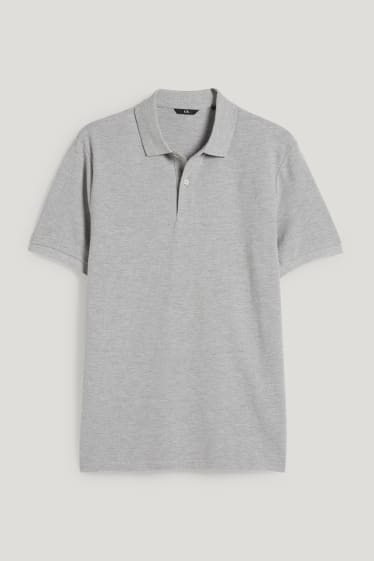 Hommes - Polo - gris chiné