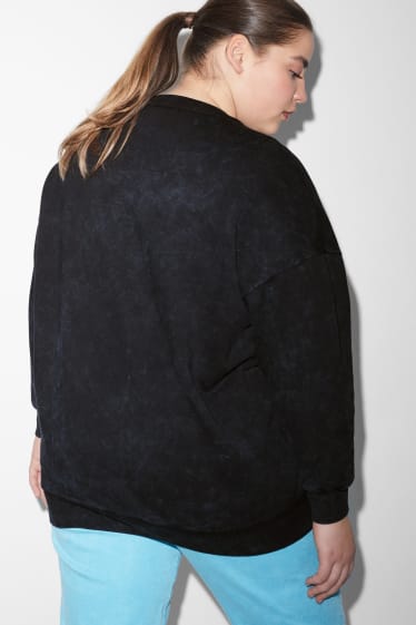 Dames XL - CLOCKHOUSE - sweatshirt - Lilo & Stitch - zwart