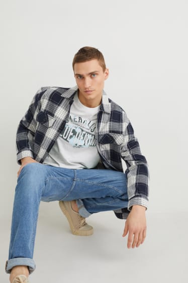 Bărbați - Tricou - gri deschis melanj