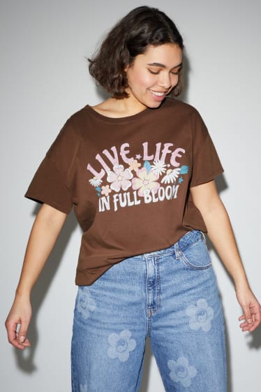Clockhouse Girls - CLOCKHOUSE - T-Shirt - braun